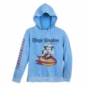 Disney x Junk Food Goofy Tomorrowland Hoodie Boys Blue Size M 7/8